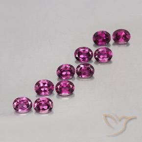 Gemas de Granate rodolita Púrpura oscuro natural de 4.64 ct, Ovalada, VS