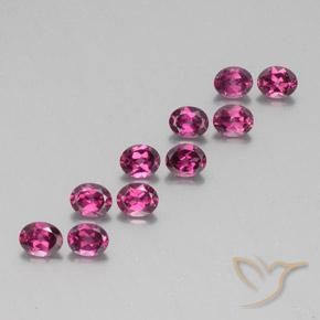 Gemas de Granate rodolita Púrpura oscuro natural de 4.46 ct, Ovalada, VS
