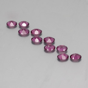 Gemas de granate rodolita púrpura natural de 3,98 ct, corte óvalo, VS