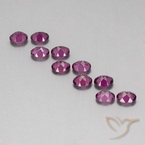 Gemas de Granate rodolita Rojo frambuesa natural de 4.73 ct, Ovalada, VS