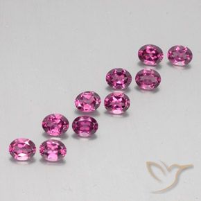 Gemas de Granate rodolita Púrpura rojizo natural de 4.23 ct, Corte Óvalo, VS