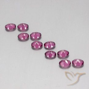 Gemas de Granate rodolita Púrpura rojizo natural de 4.23 ct, Corte Óvalo, VS