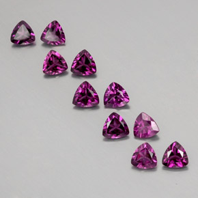 Gemas de granate rodolita rojo natural de  ct, trillón, VVS-VS
