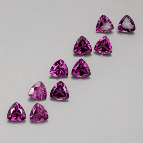 Gemas de granate rodolita rojo natural de  ct, trillón, VVS-VS
