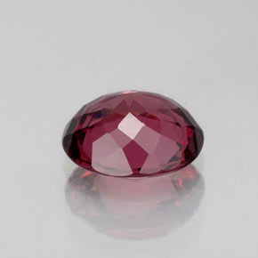 Granate rodolita Rojo frambuesa natural de 1.48 ct, Corte Óvalo, VVS