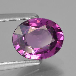 Granate rodolita rosa natural de 1,23 ct, corte óvalo, VS
