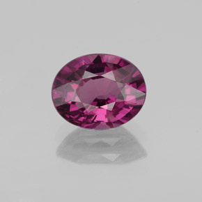 Granate rodolita púrpura natural de 1,96 ct, corte óvalo, VS