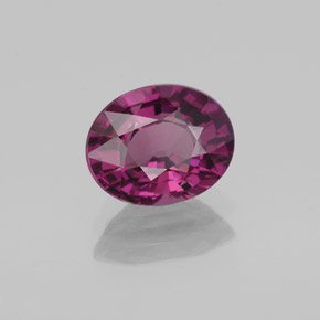 Granate rodolita púrpura natural de 1,96 ct, corte óvalo, VS