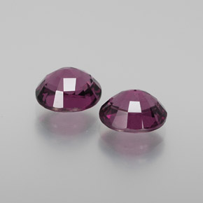 Gemas de granate rodolita rojo natural de 2,90 ct, corte óvalo, VVS-VS