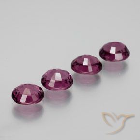 Gemas de granate rodolita púrpura natural de 4,73 ct, corte óvalo, VVS-VS