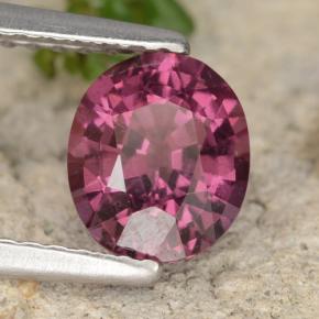 Granate rodolita púrpura natural de 1,37 ct, corte óvalo, VS