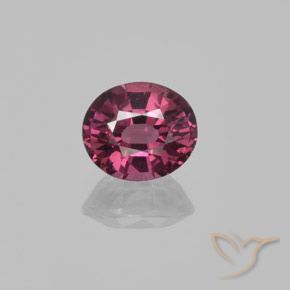 1.52ct Natural Rosado magenta Granate Rodolita, Ovalada, VS
