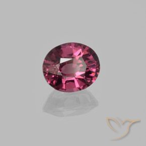 Granate rodolita Rosado magenta natural de 1.52 ct, Ovalada, VS
