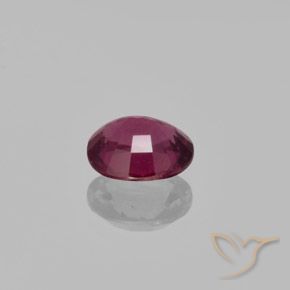 Granate rodolita Púrpura rojizo natural de 1.29 ct, Ovalada, VS