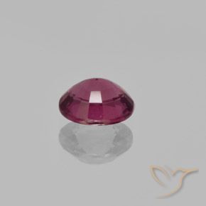 Granate rodolita Púrpura medio natural de 1.43 ct, Ovalada, VS