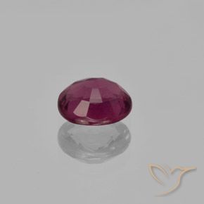 Granate rodolita Púrpura oscuro medio natural de 1.37 ct, Ovalada, VS