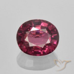 1.86ct Natural Púrpura medio Granate Rodolita, Ovalada, VS