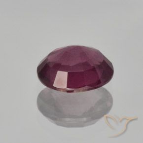 Granate rodolita Púrpura oscuro medio natural de 1.65 ct, Ovalada, VS