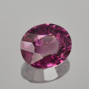 Granate rodolita púrpura natural de 1,54 ct, corte óvalo, VS