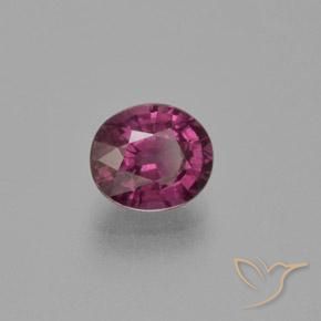 Granate rodolita Rojo frambuesa natural de 1.71 ct, Ovalada, VS