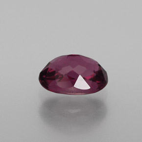 Granate rodolita rojo frambuesa natural de 0,87 ct, corte óvalo, VVS