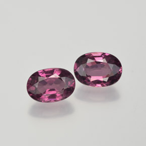 Gemas de granate rodolita púrpura natural de 2,12 ct, corte óvalo, VS