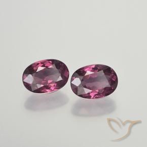 Gemas de Granate rodolita Rosado magenta natural de 1.99 ct, Ovalada, VS