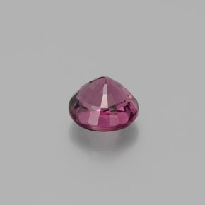 Granate rodolita rojo natural de 0,79 ct, corte redondo, VS
