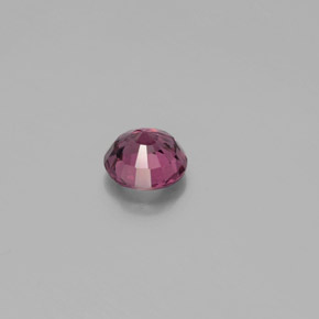 Granate rodolita rojo natural de 0,85 ct, corte redondo, VS