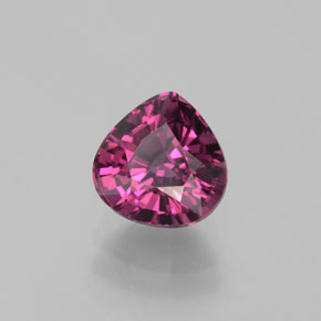 Granate rodolita Rojo frambuesa natural de 1.71 ct, En forma de pera, VS