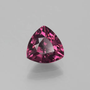 Granate rodolita rojo natural de 1,28 ct, trillón, VVS-VS