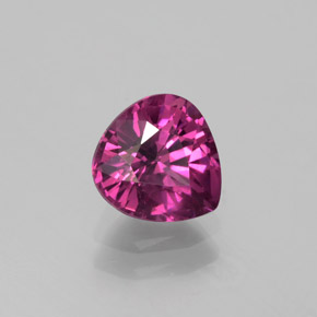 Granate rodolita Rojo frambuesa natural de 1.43 ct, En forma de pera, VS
