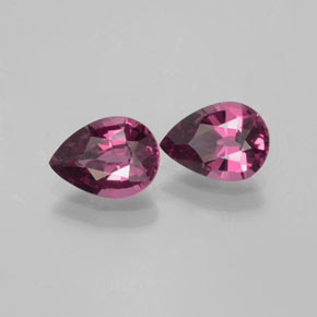 Gemas de granate rodolita rojo natural de  ct, en forma de pera, VVS-VS