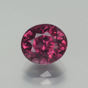 Granate rodolita Rojo frambuesa natural de 2.73 ct, Corte Óvalo, VS