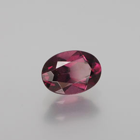 Granate rodolita Rojo frambuesa natural de 1.09 ct, Corte Óvalo, VS