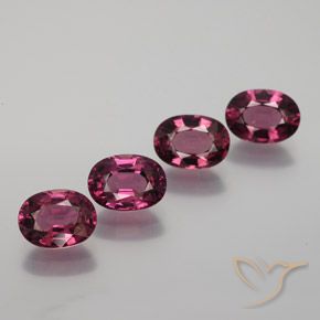 4.49ctw Natural Púrpura oscuro Granate Rodolita, Ovalada, VVS-VS