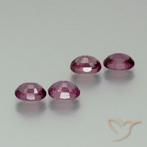 Gemas de Granate rodolita Rojo frambuesa natural de 4.72 ct, Ovalada, VS