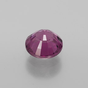 Granate rodolita rojo natural de 1,20 ct, corte redondo, VVS-VS