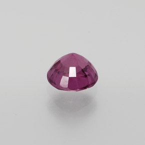 Granate rodolita rojo natural de 1,15 ct, corte redondo, VS