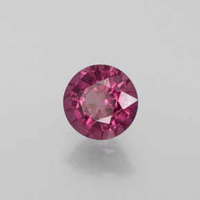 Granate rodolita rojo frambuesa natural de 1,11 ct, corte redondo, VS