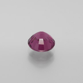 Granate rodolita rojo natural de 1,21 ct, corte redondo, VS