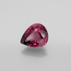 Granate rodolita Púrpura oscuro medio natural de 2.14 ct, En forma de pera, VS