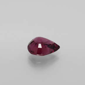 Granate rodolita Púrpura oscuro medio natural de 2.14 ct, En forma de pera, VS