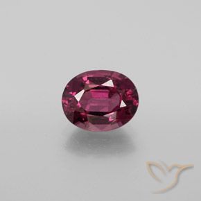 2.05ct Natural Rojo frambuesa Granate Rodolita, Ovalada, VS