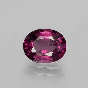Granate rodolita rojo natural de 2,10 ct, corte óvalo, VS