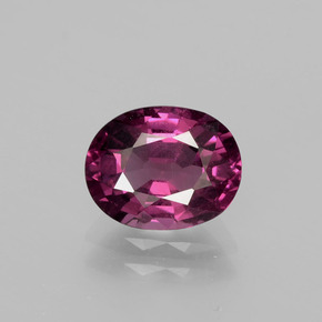 Granate rodolita rojo natural de 2,10 ct, corte óvalo, VS