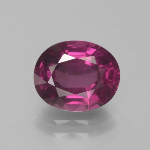 Granate rodolita púrpura natural de 2,70 ct, corte óvalo, VS