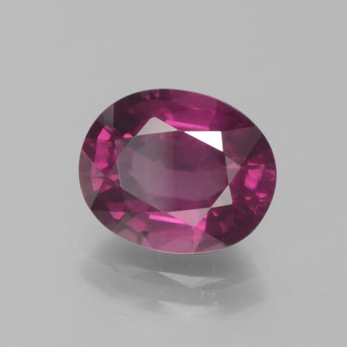 Granate rodolita púrpura natural de 2,70 ct, corte óvalo, VS
