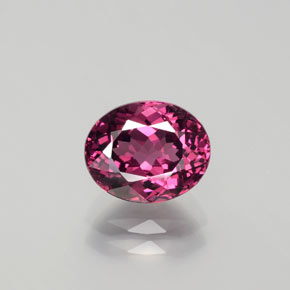 Granate rodolita rojo natural de 2,36 ct, corte óvalo, VVS-VS