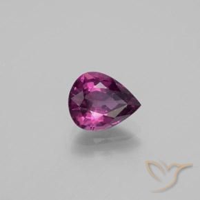 Granate rodolita Púrpura oscuro natural de 1.59 ct, En forma de pera, VS